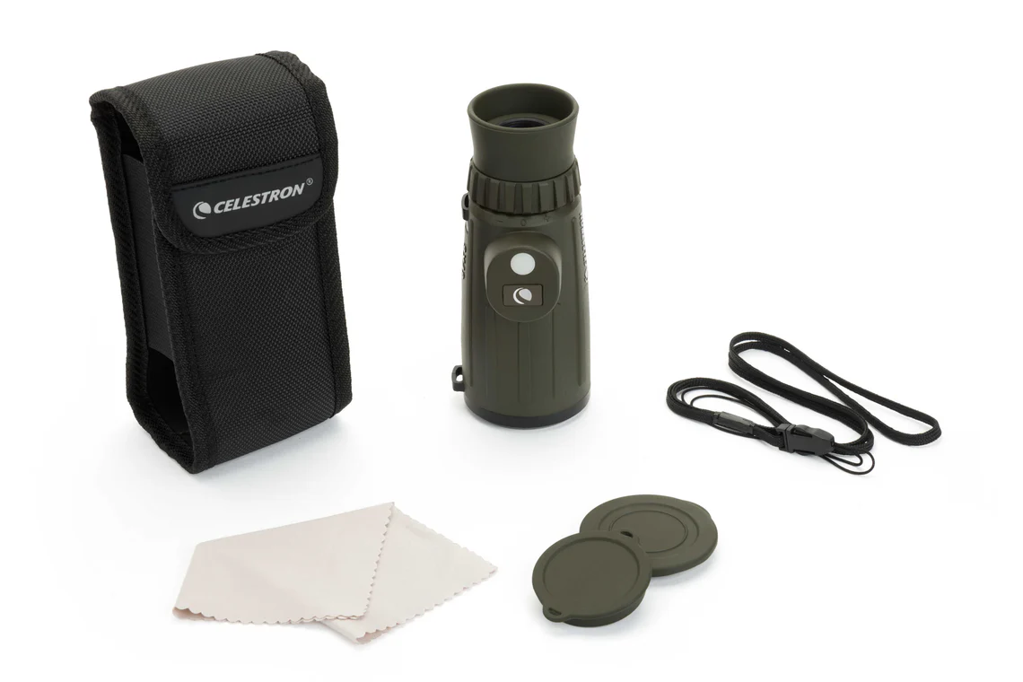 71215_Cavalry 8x42 monocular -6 Cavalry 8x42 monocular body with neck strap, carrying case, protection caps and lens cloth
