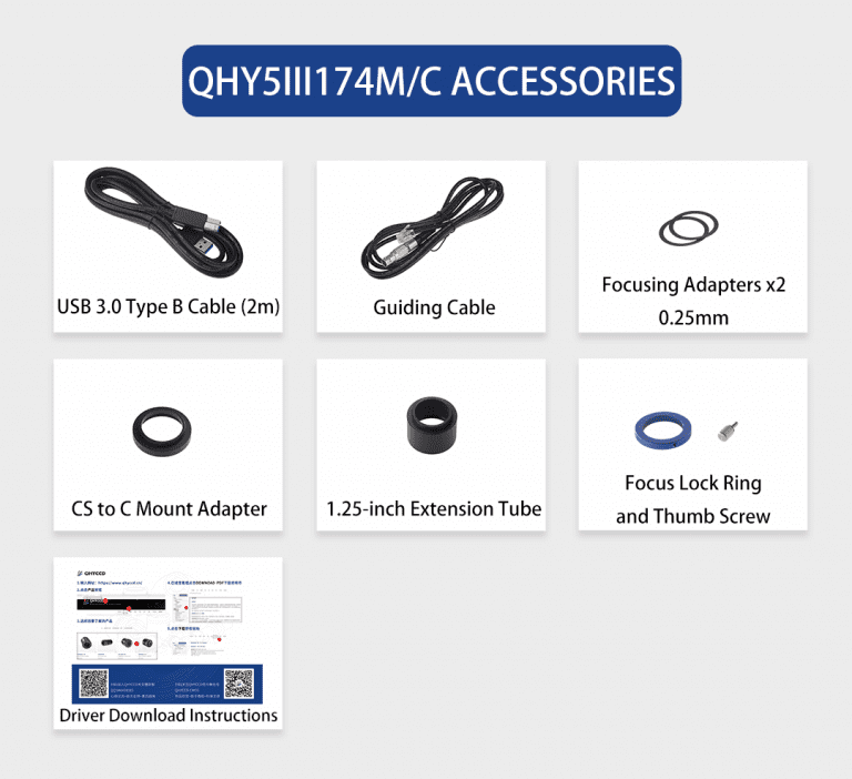 QHY 5-III 174C/M Color Astronomy Camera