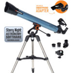 Celestron Inspire 80AZ Refractor Telescope with smartphone adapter