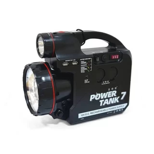 Celestron PowerTank 12V Power Supply - side view with name on the body