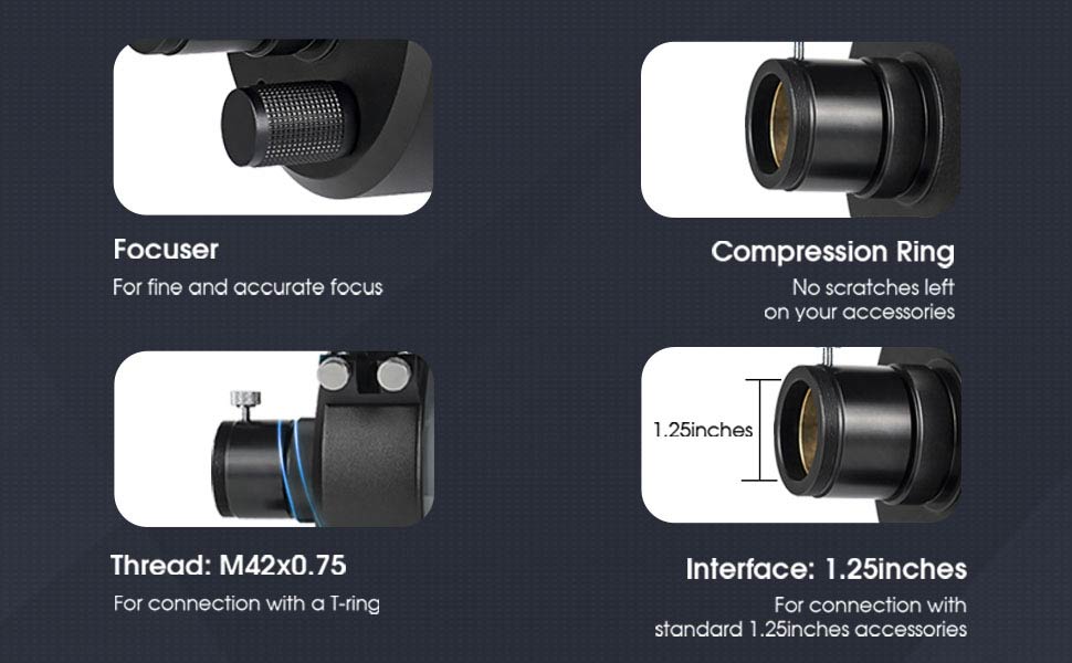 SVBONY MK105 Telescope, 105mm Aperture Maksutov Cassegrain OTA