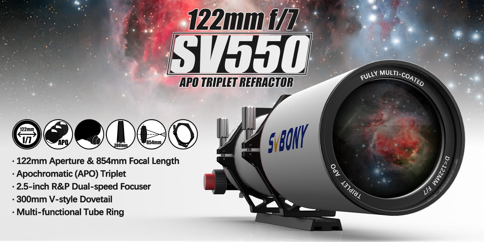 SVBONY SV550 APO Refractor Telescope