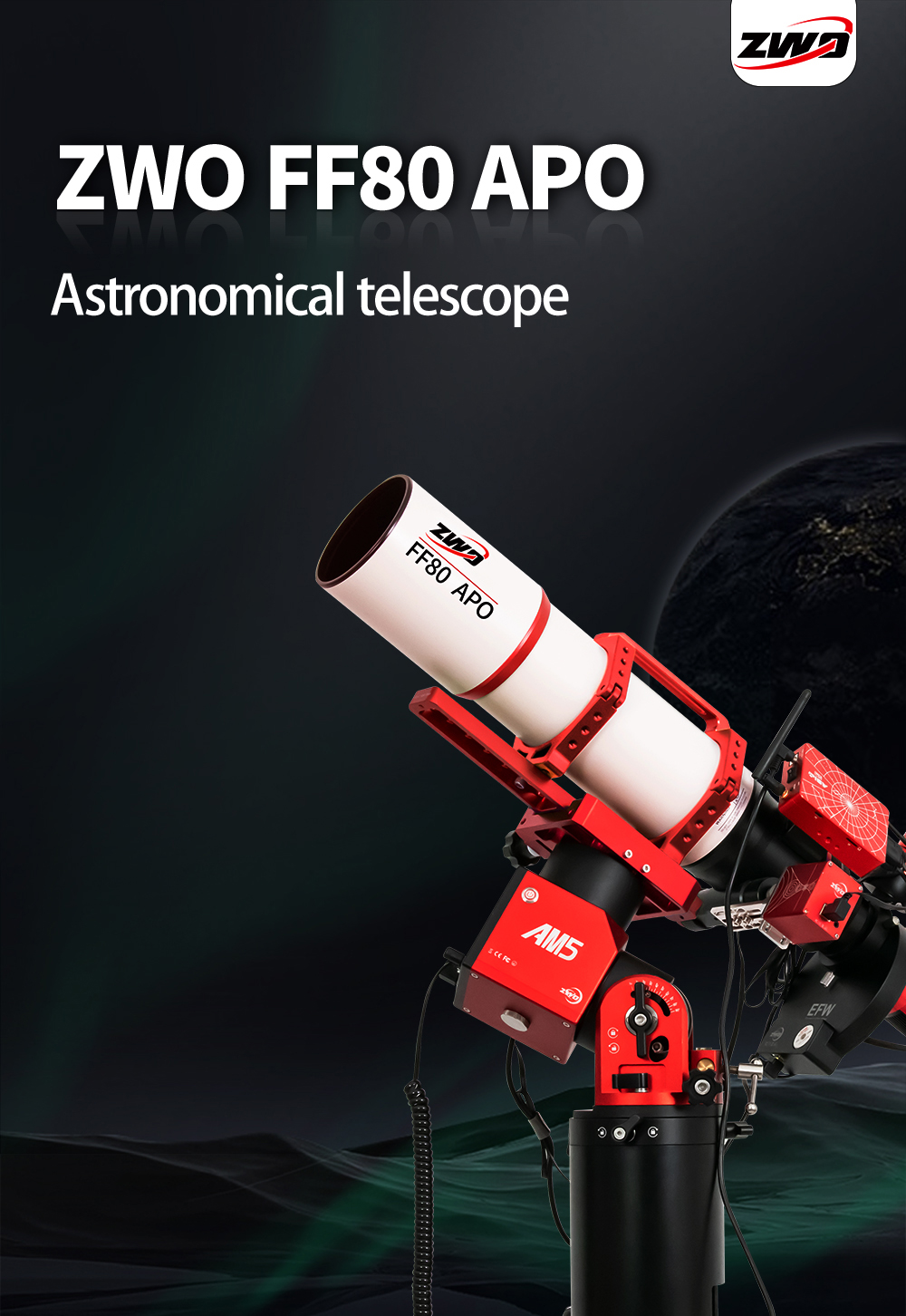 ZWO FF80 APO Refractor Telescope