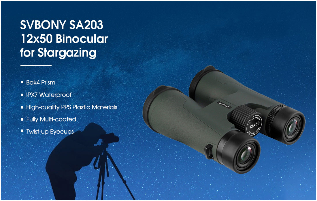 SVBONY SA203 12x50 Binoculars