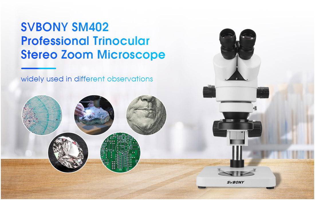 SVBONY SM402 Trinocular Stereo Microscope