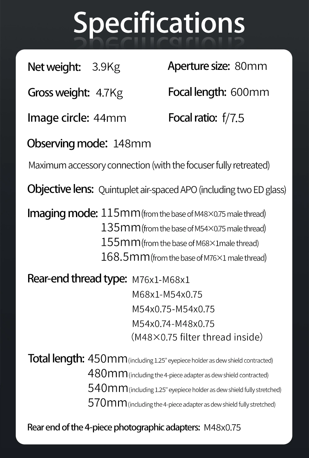 ZWO AM3 Harmonic Equatorial Mount