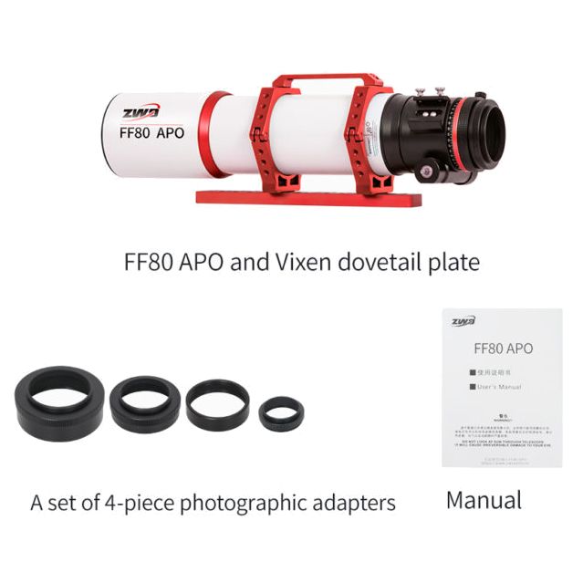 ZWO FF80-APO Astronomical Telescope