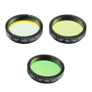 ZWO 1.25 Ha SII OIII 7nm Narrowband Filter Set
