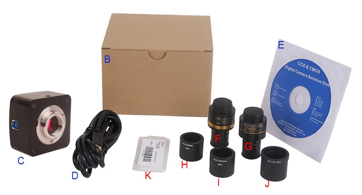 U3CMOS Series Packing list 