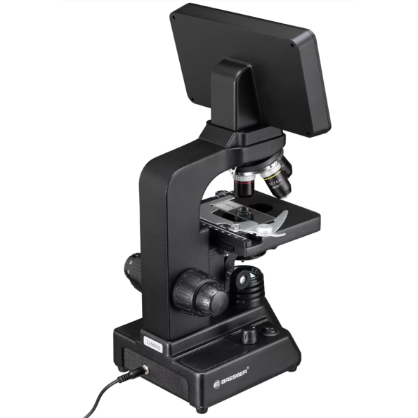 BRESSER Researcher Microscope with LCD - back view