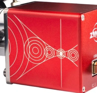 ZWO 5V EAF focuser body showing Airy disk pattern design