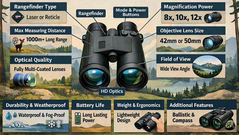 selecting the right Binoculars with a rangefinder