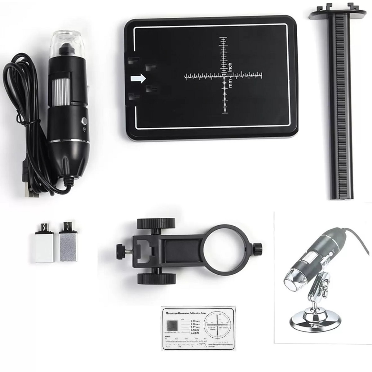 X4S-1600x-Professional-USB-Digital-Portable-Microscope-04 X4S-1600x Professional USB Digital Portable Microscope package contents