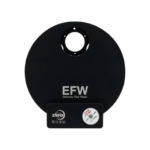 ZWO EFW 8x1.25 electronic filter wheel - front view with brand name