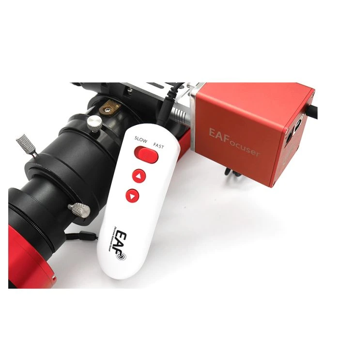 zwo eaf hc -2 zwo eaf hc hand controller with cable, beside zwo EAF electronic focuser