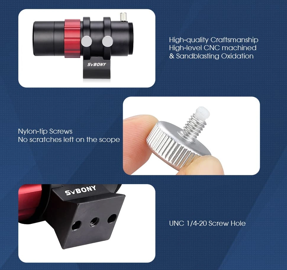 SVBONY SV165 – Mini Telescopio Guida 40mm F4 | Con Reticolo | Per Fotografia Deep Sky E Astronomia | Compatibile Con ZWO, QHY, Orion
