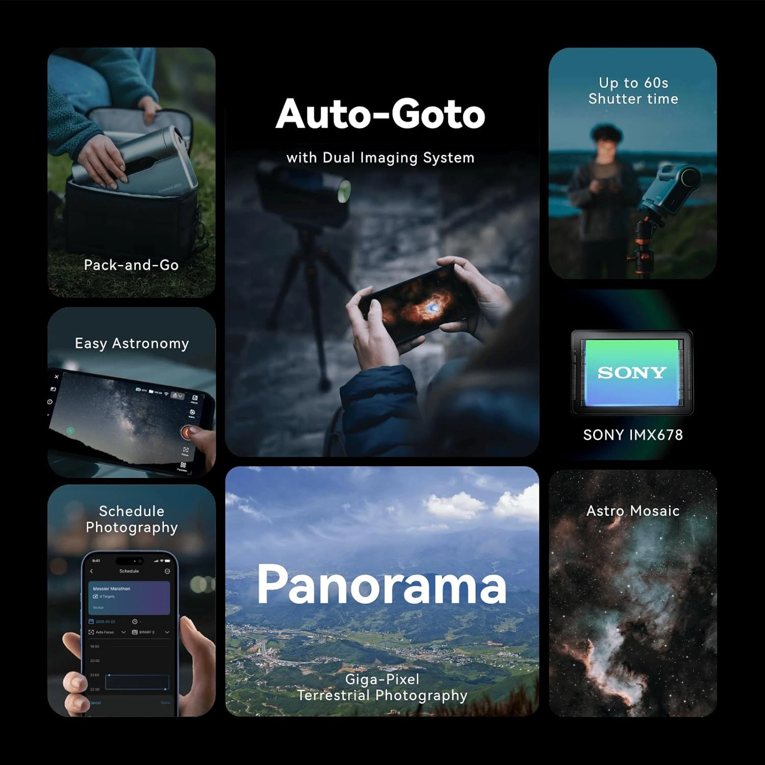 Dwarf 3 smart telescope Dwarf 3 smart telescope panorama view