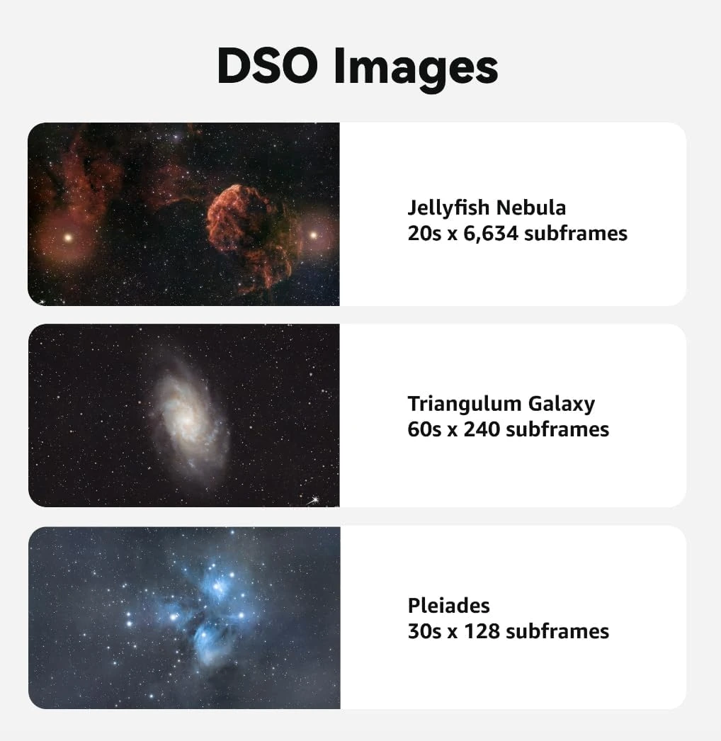 Dwarf 3 smart telescope DSO images Dwarf 3 smart telescope DSO images