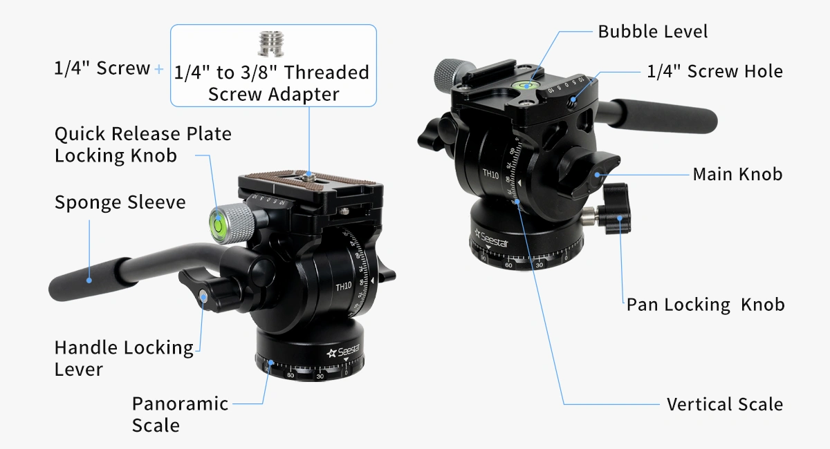 ZWO Seestar TH10 Fluid Tripod Head