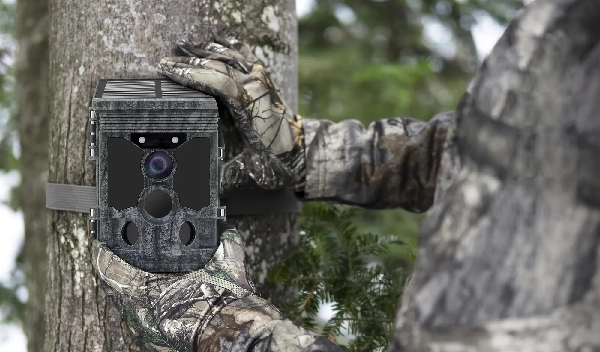 4K Solar WiFi Trail Camera for Wildlife Monitoring & Security