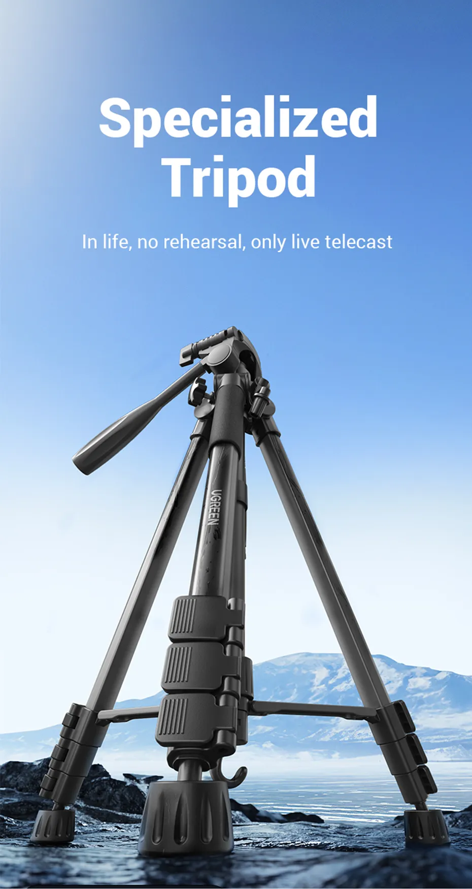 UGREEN Heavy Duty Camera Tripod