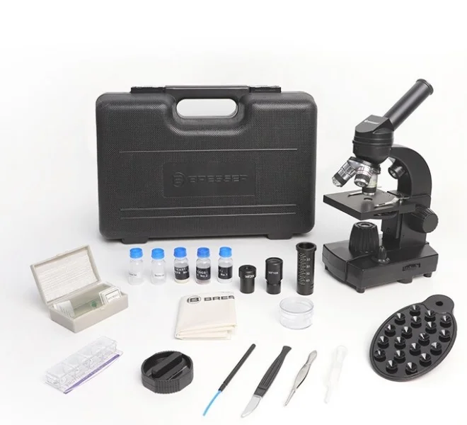BRESSER Student Microscope 15600 box BRESSER Student Microscope MicroSet 40x-1600x