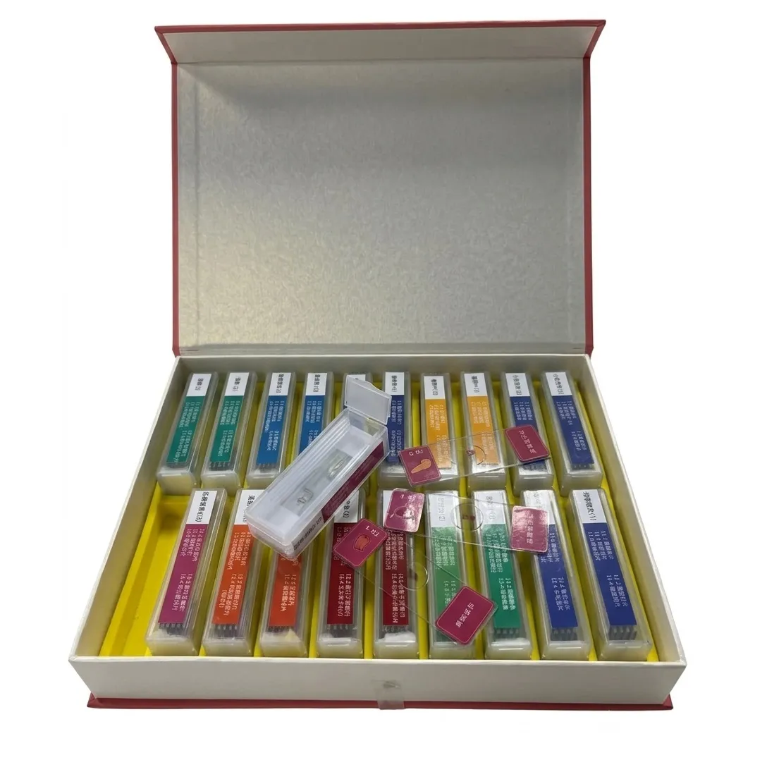 Bresser Prepared Slides Set 100pcs, with case 59-84603HB (5) Bresser Prepared Microscope Slides Set 100pcs, with case