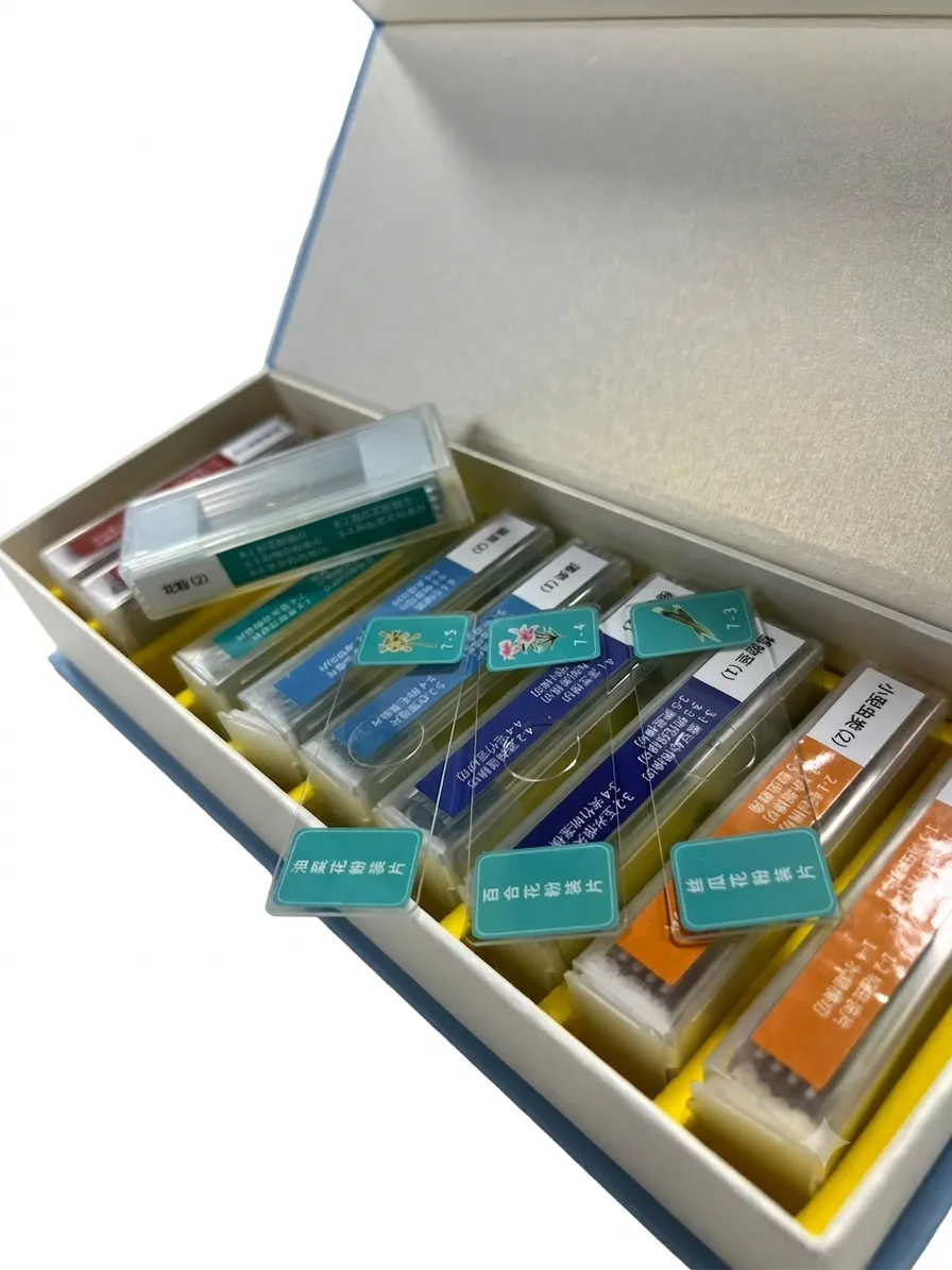 Bresser Prepared Slides Set 50pcs, with case