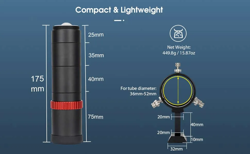 SVBONY SV165 40mm F4 Mini Guide Scope